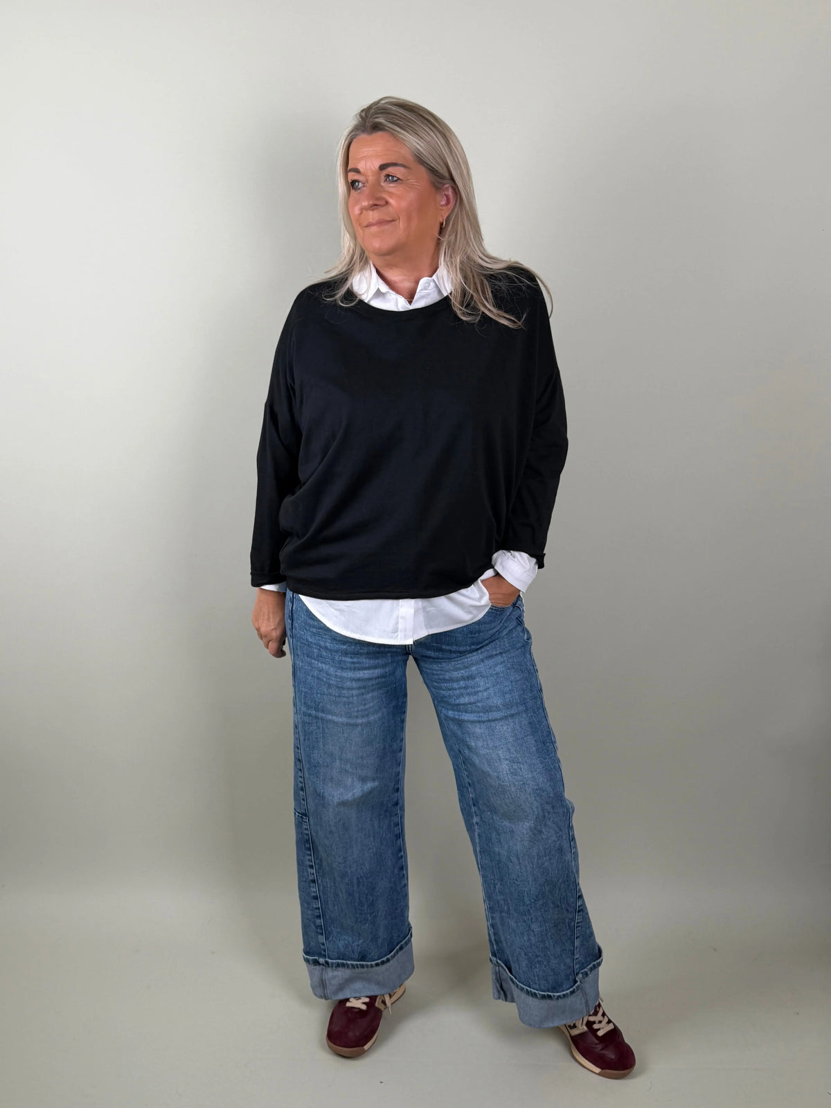 Sweater model  Napels zwart