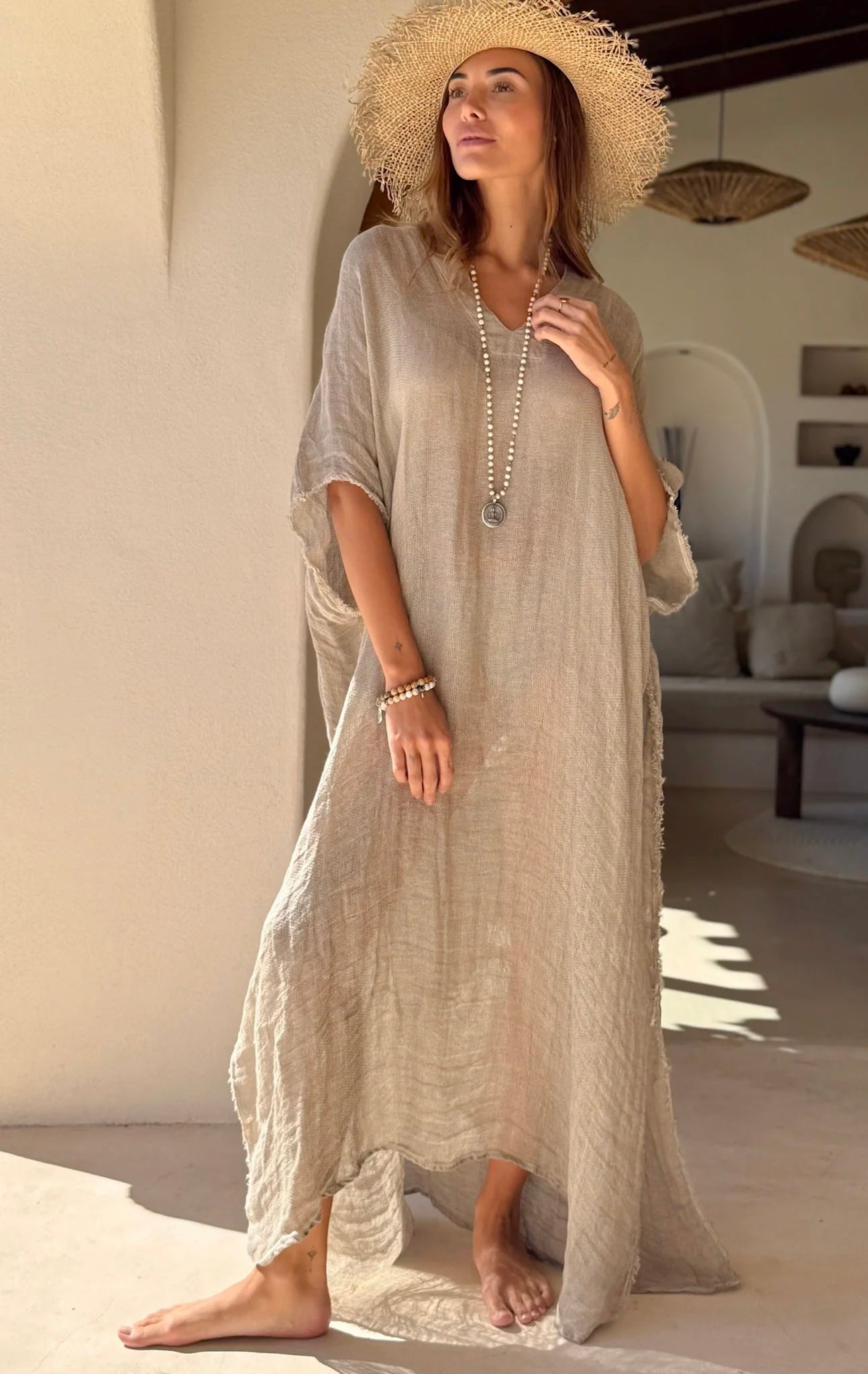 Bypias Bohemiana kaftan Esme Cashmere