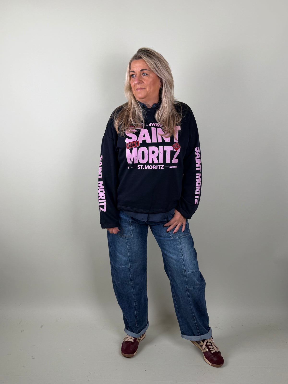 Longsleeve St Moritz Navy