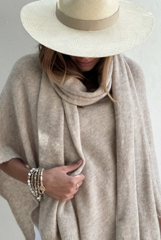 BYPIAS ADAMS ALPACA SCARF BEIGE