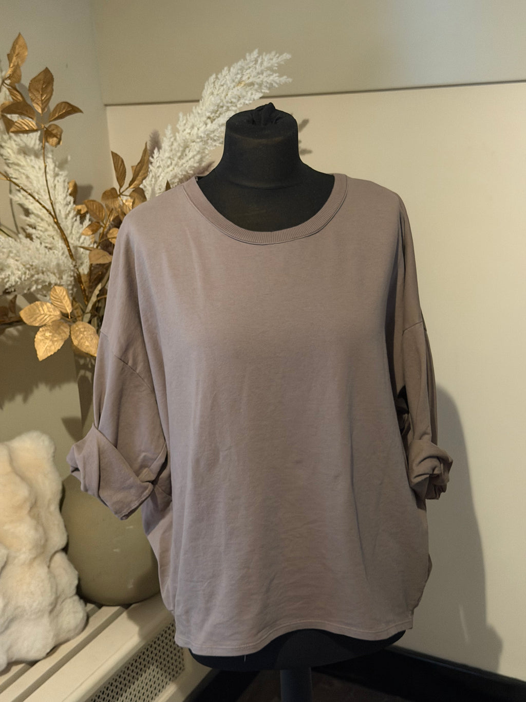 Sweater model  Napels taupe Classic Beauty & Fashion