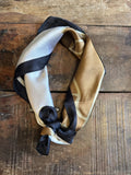 Sjaal Classy Bloem zwart/camel/off white