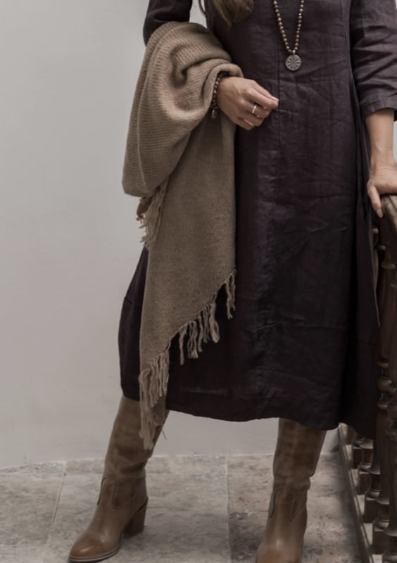 BYPIAS BOHEMIANA NOLAN SCARF CARAMEL
