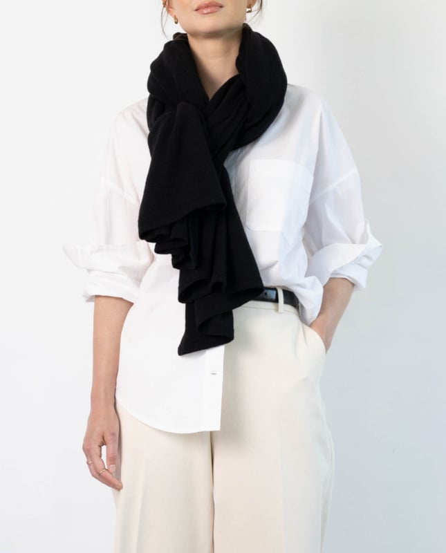 Sjaalmania Cosy Chic Sjaal Solid Black