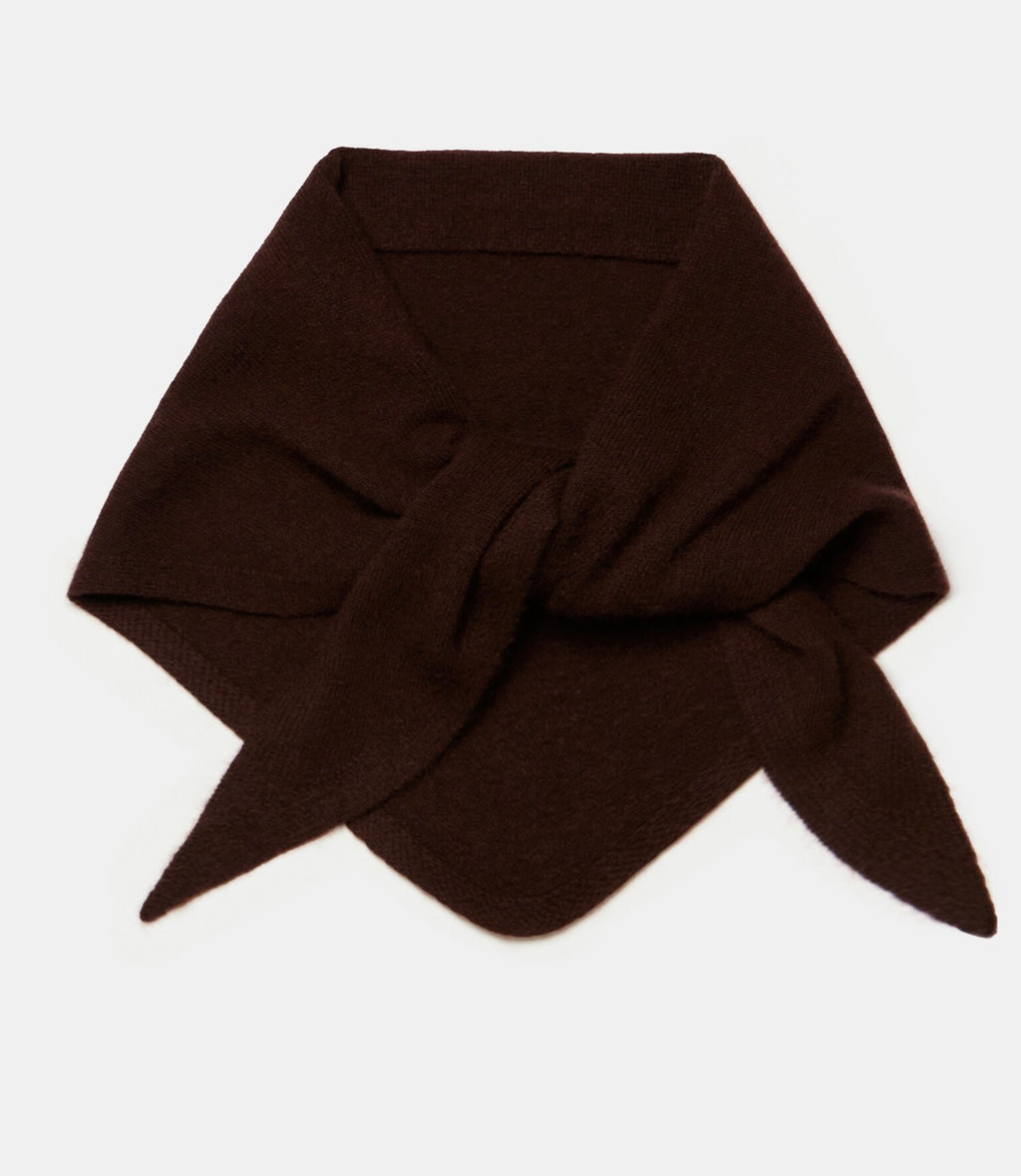 Scarfmania Cozy Triangle Dark Brown