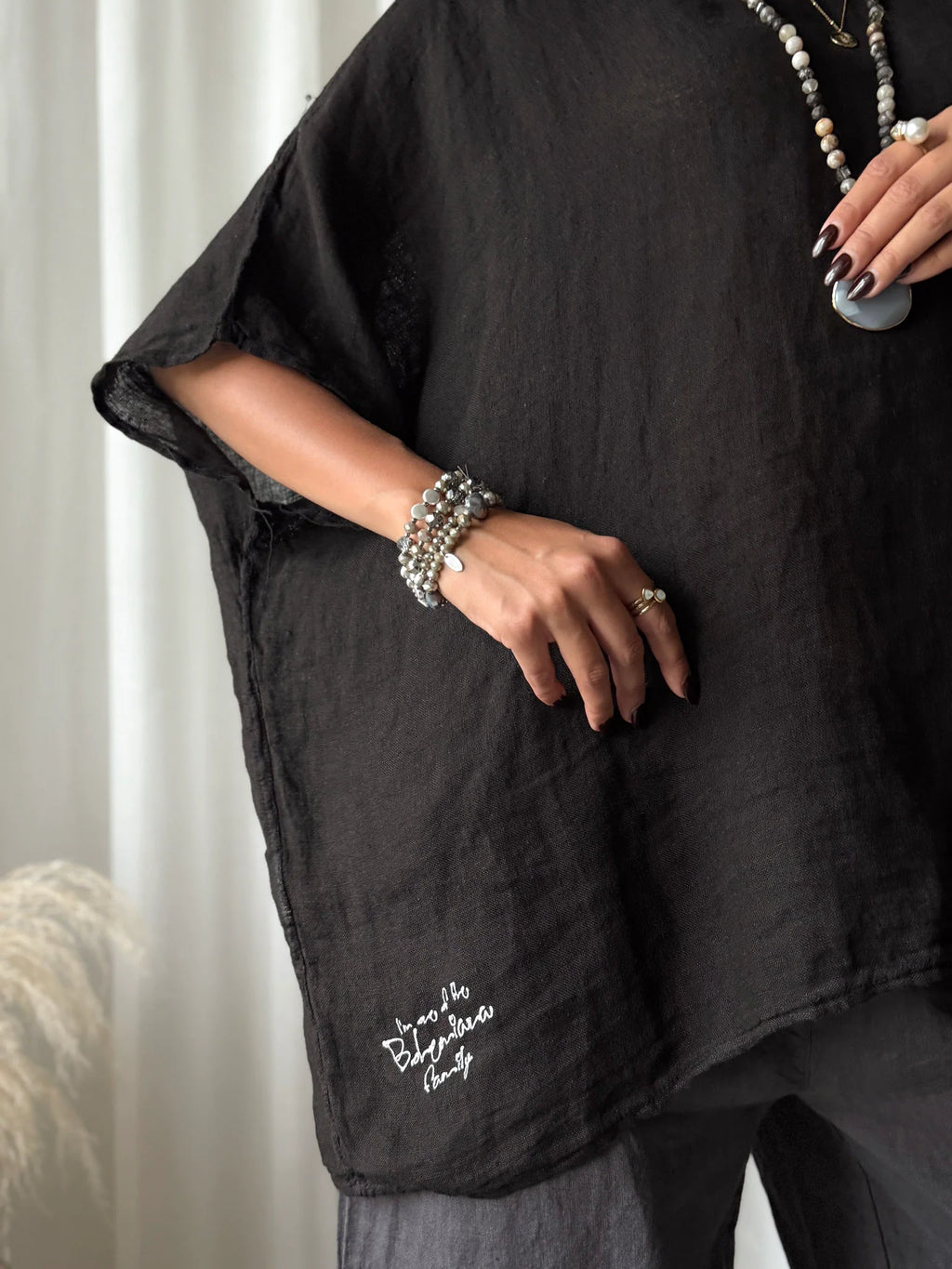 Bypias bohemiana Catrie blouse zwart