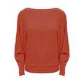 fijngebreide trui Batwing brons