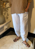 Linnen broek model pisa wit