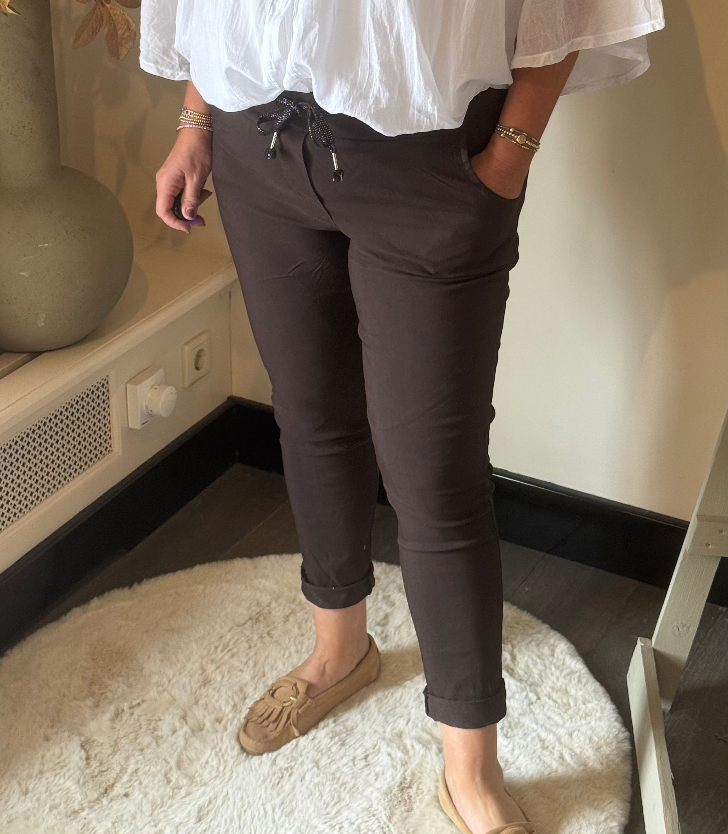 Jog pants Pammie Donker Bruin