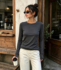 Basic Soft Cashmere Top Navy