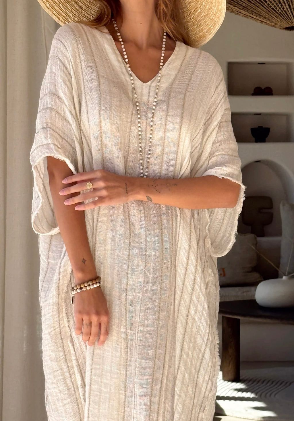 Bypias Bohemiana kaftan Esme beige