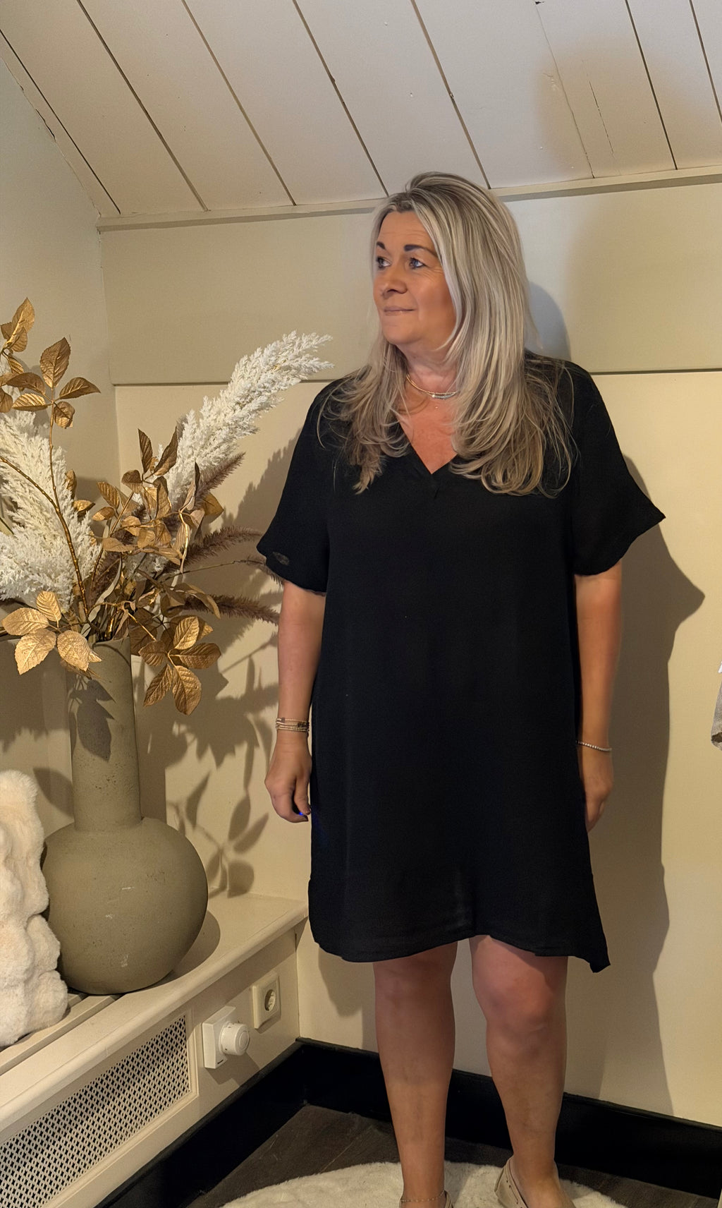 Tuniek-Jurk model Gertrudis zwart