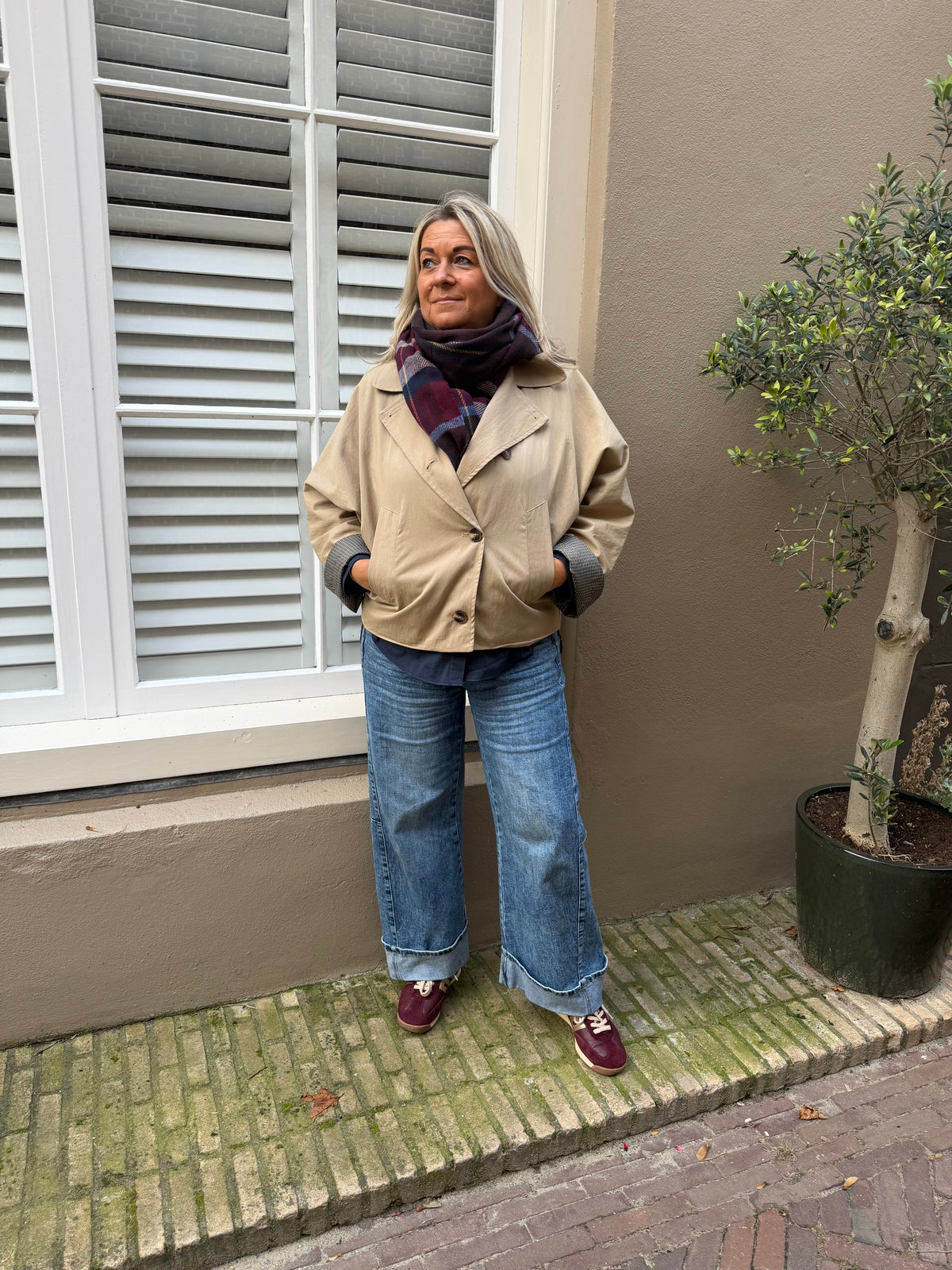 Trench coat classic Beige