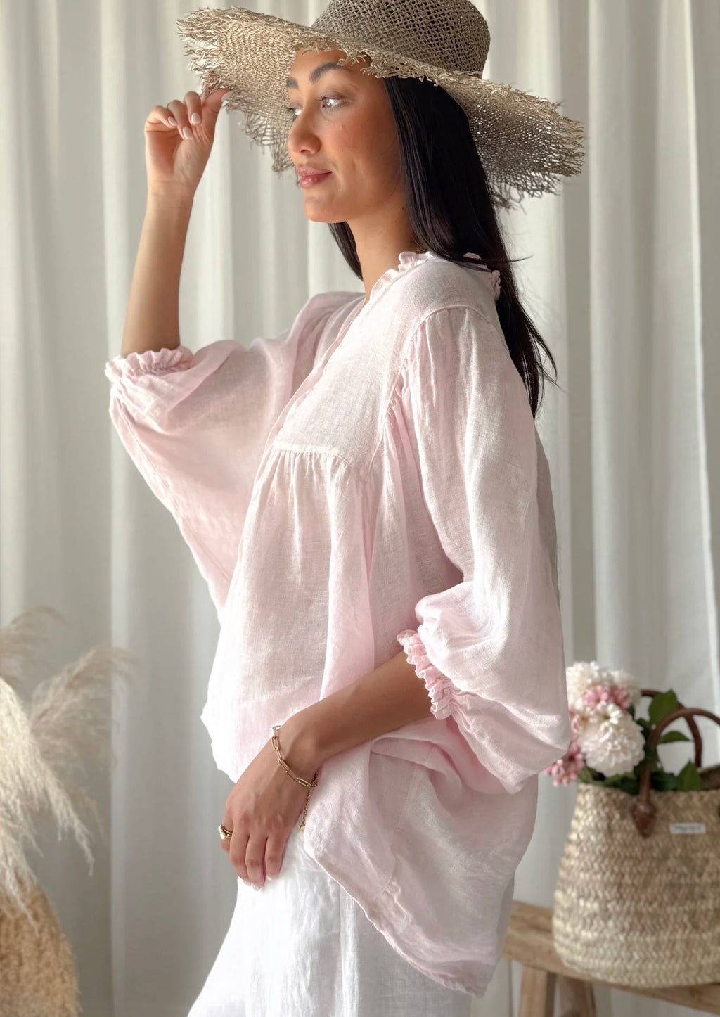 Bypias bohemiana blouse Alice cool pink