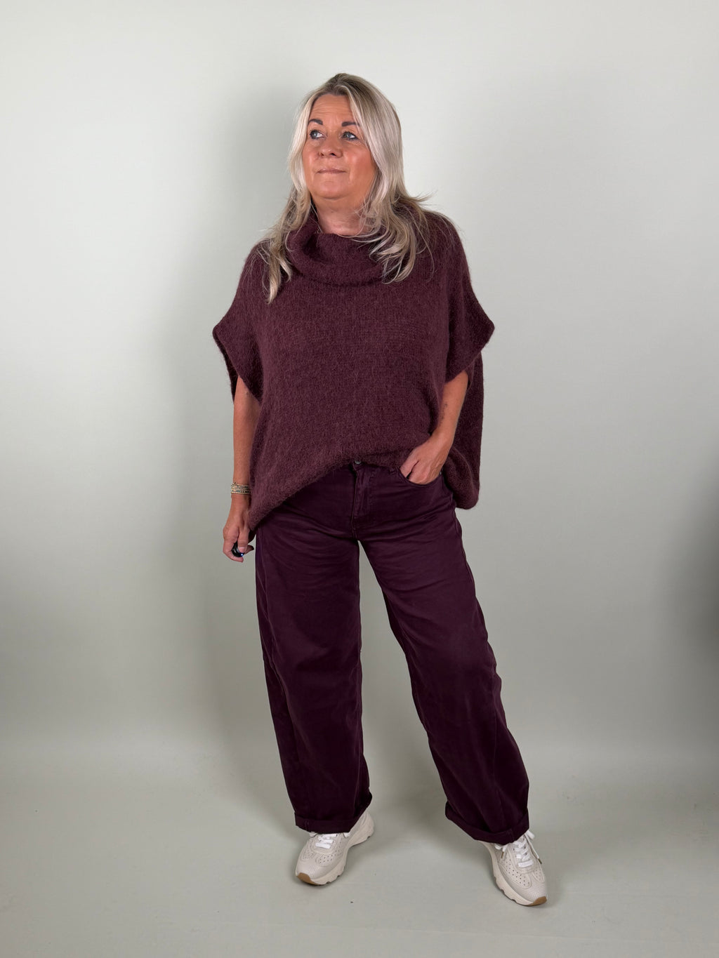 Broek jeans model Gio bordeaux
