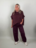 Broek jeans model Gio bordeaux