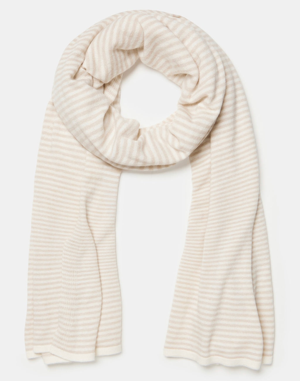 Scarfmania Cozy Chic Scarf Stripes Solid Black Light Sand
