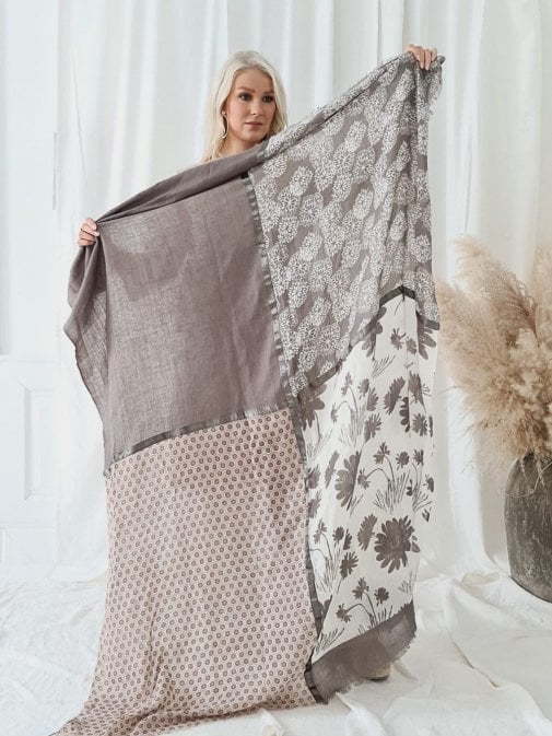 BYPIAS SYLVIE SCARF TAUPE