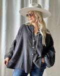 BYPIAS CHALKY BLOUSE SMOKE