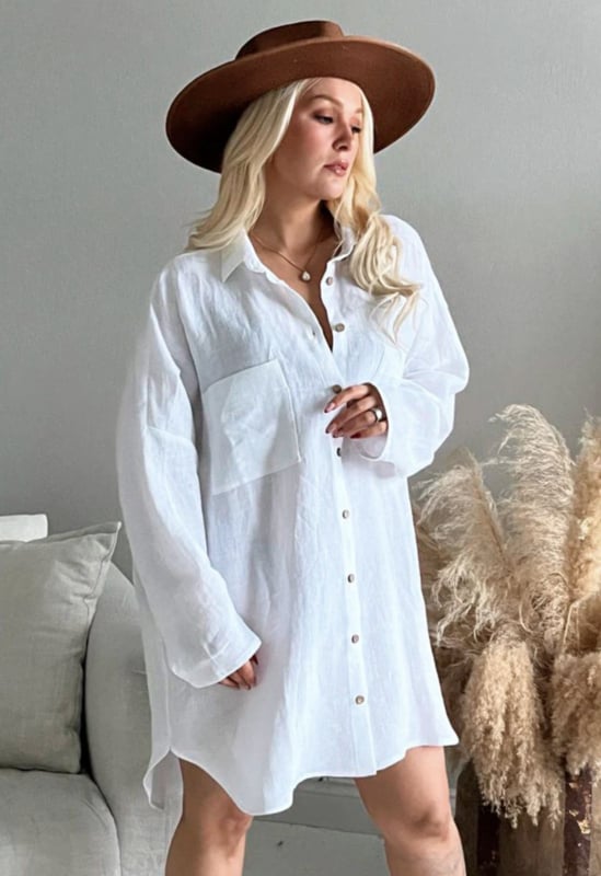 BYPIAS, BOHIEMIANA.BLOUSE SLOW LIFE WHITE