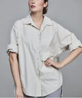 SIXTYDAYS BIG POCKET BLOUSE BEIGE
