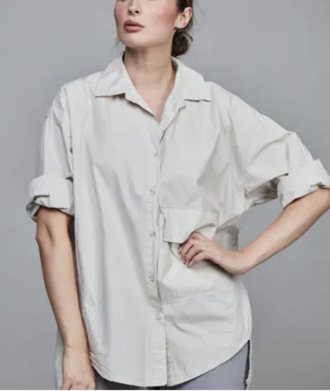SIXTYDAYS BIG POCKET BLOUSE BEIGE