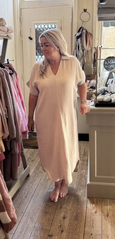 Cotton dress Estelle Beige