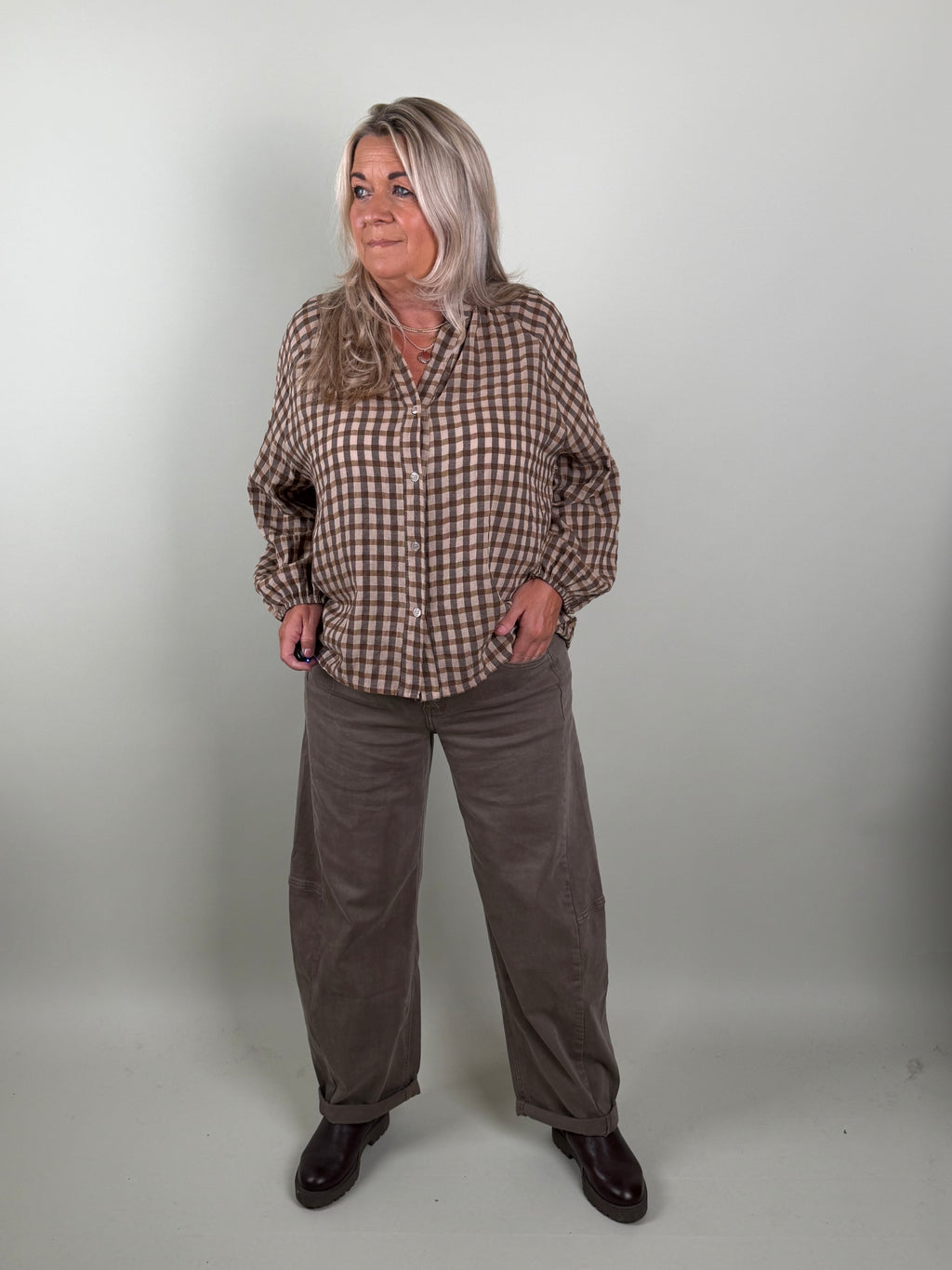 Broek jeans model Gio Taupe