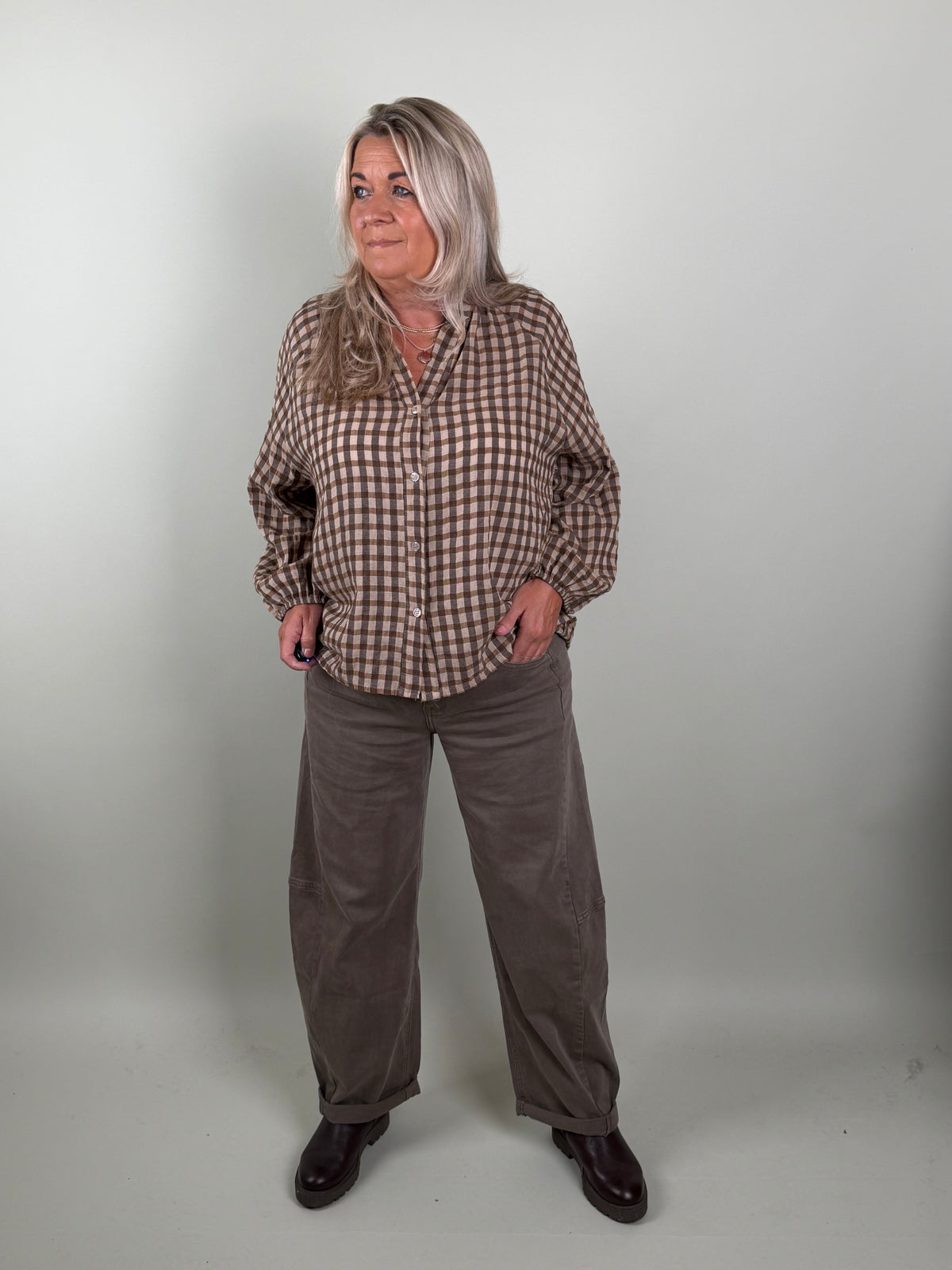 Broek jeans model Gio Taupe