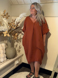 linnen oversize kaftan jurk Terra