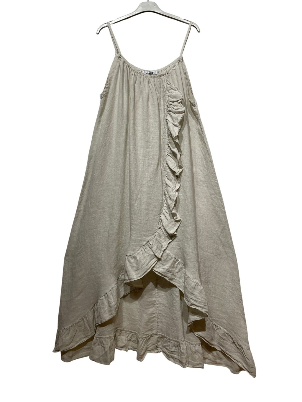 Linnen jurk model bonica Beige