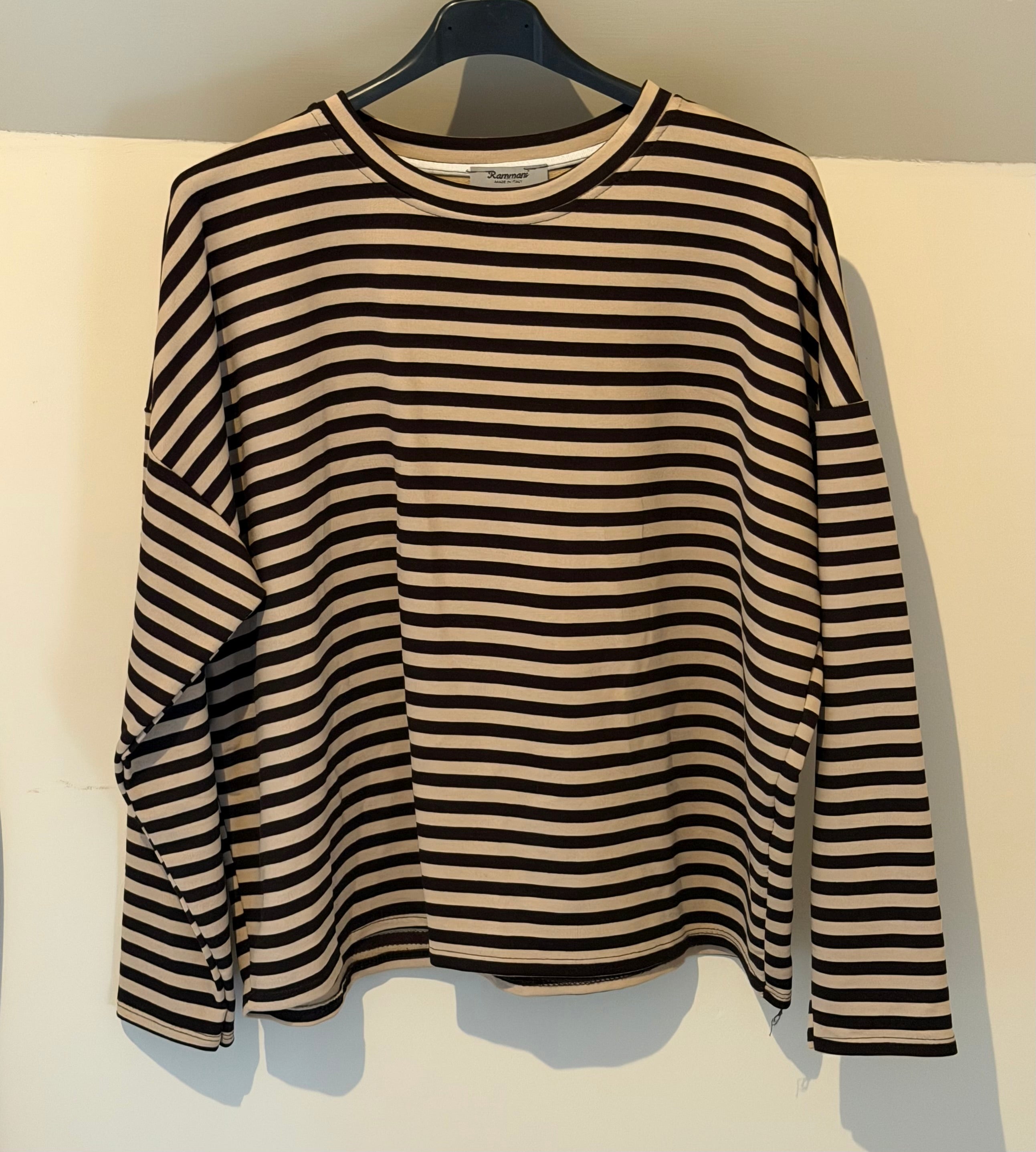 Stripe Shirt Belle brown/off white