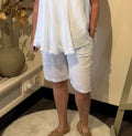 Linen Bermuda white