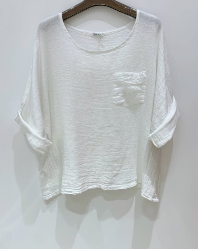 Shirt Tina Linnen / Katoen Wit
