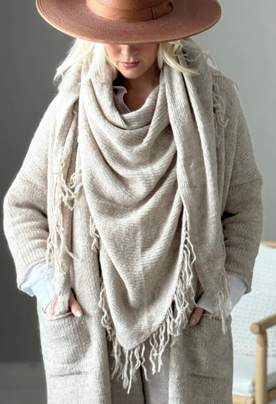 BYPIAS , BOHEMIANA  NOLAN SJAAL BEIGE
