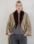 Scarfmania Cozy Triangle Dark Brown