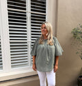 Blouse model Nonna kaki