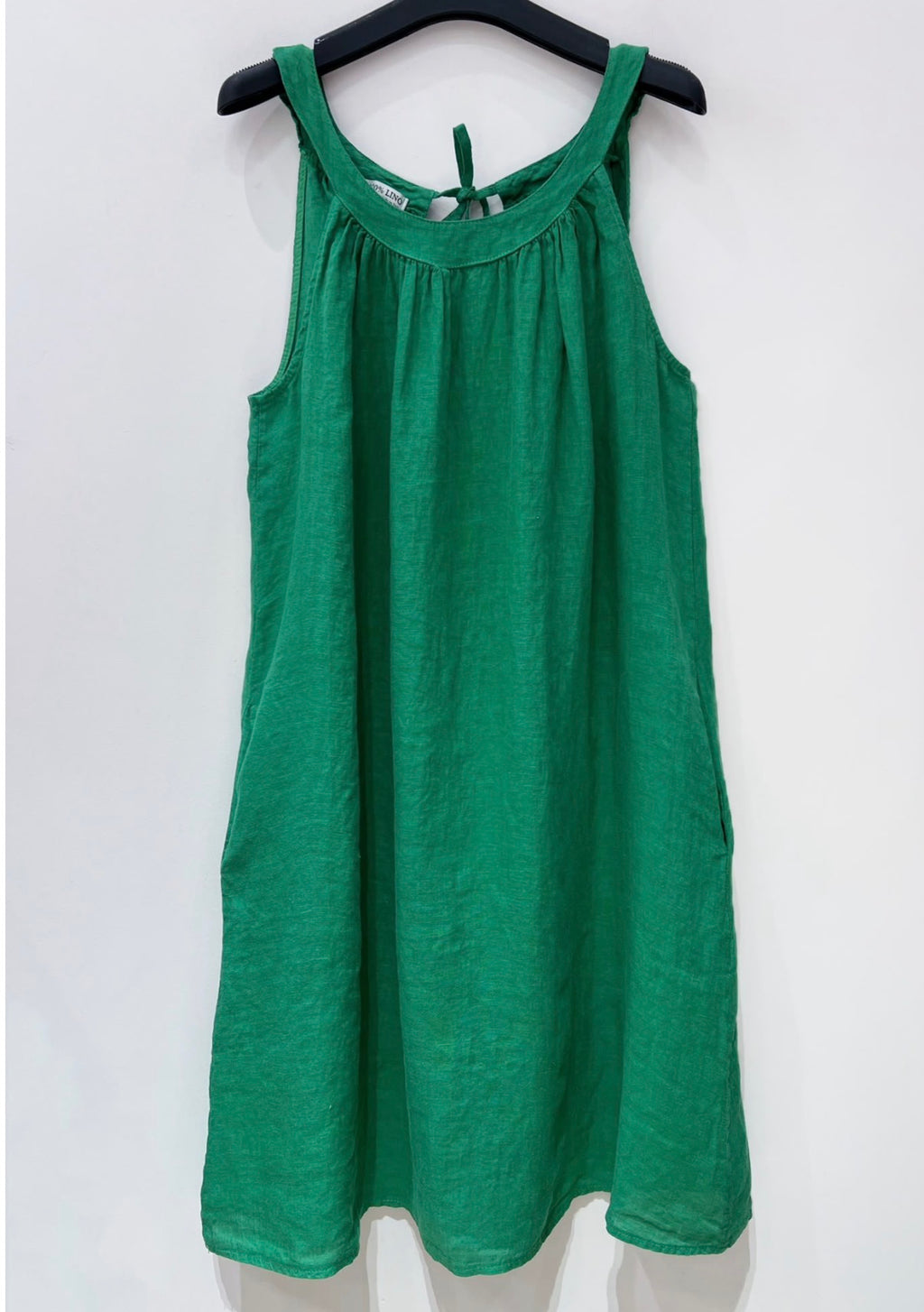 Linen summer dress model anna-bel blue