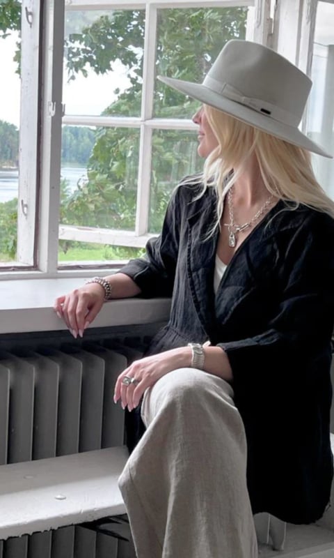 BYPIAS ELEANOR LINEN JACKET BLACK