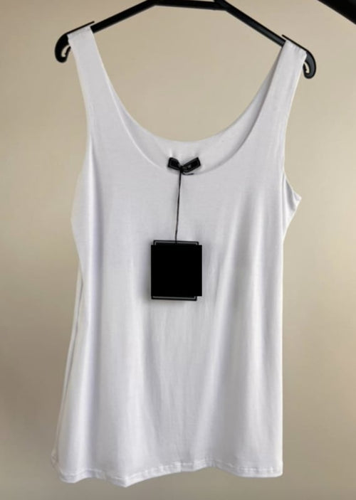 Basic top Roos in Wit