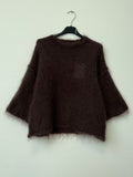 Kid Mohair Sweather Cozy Chocolade