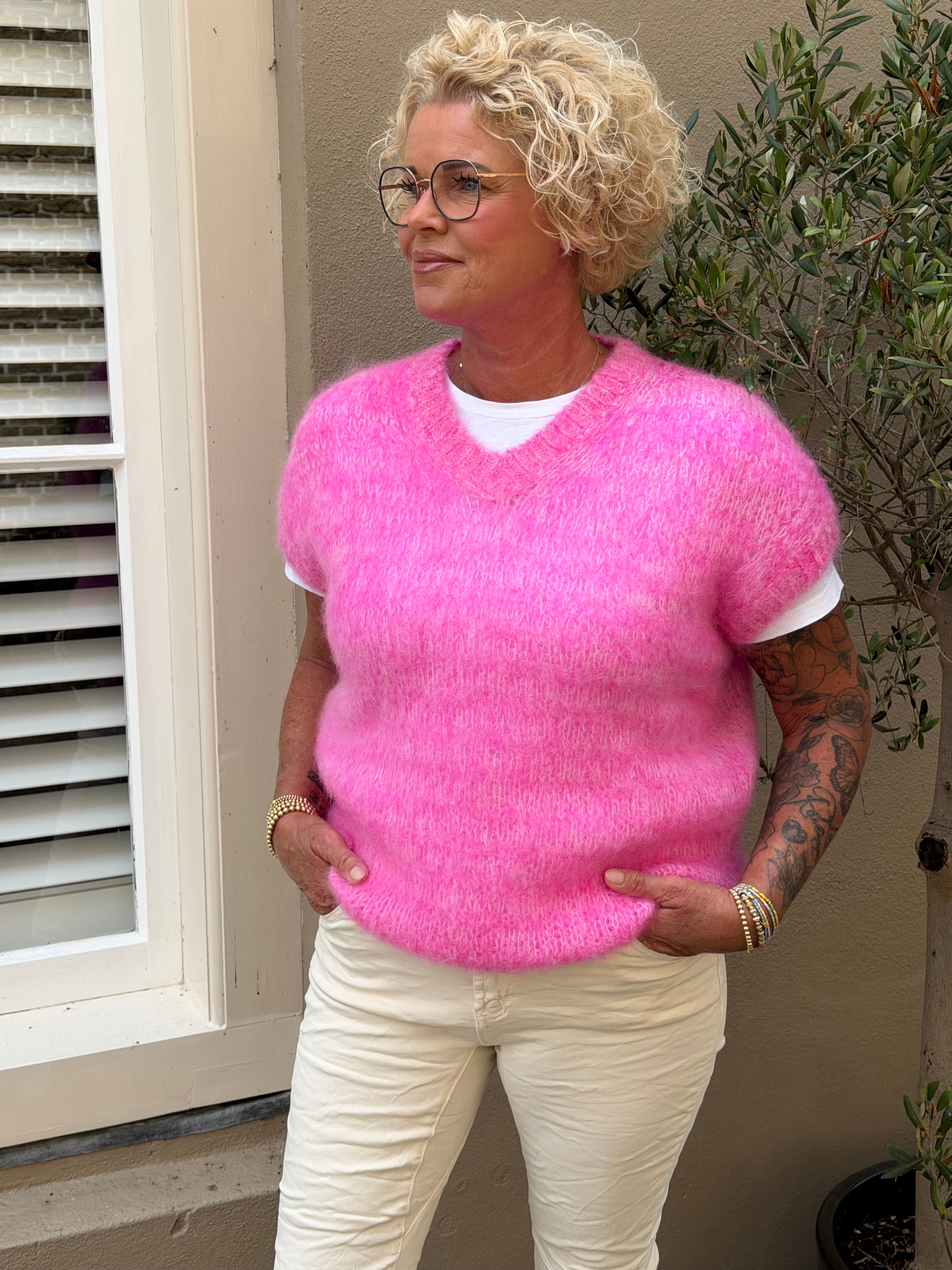 TWNS sweater Kanoa pink snow
