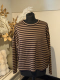 Stripe Shirt Belle bruin/camel