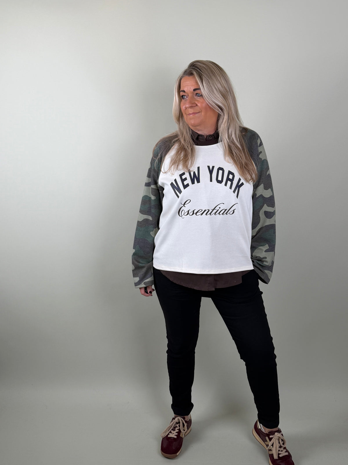 Longsleeve New York Chocolade