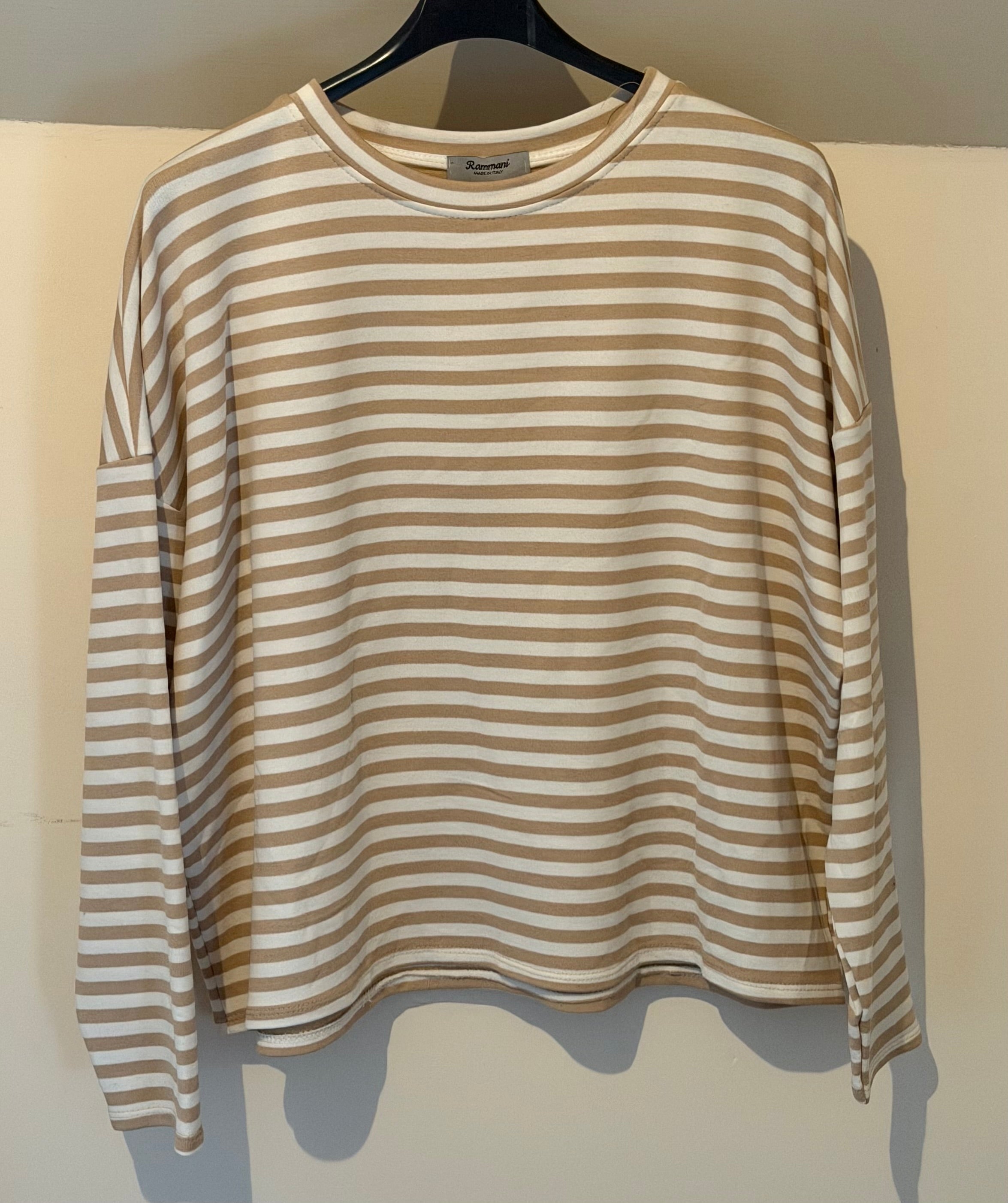Stripe Shirt Belle beige off white