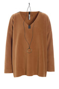 HSCPH v-neck sweater rust Classic Beauty & Fashion