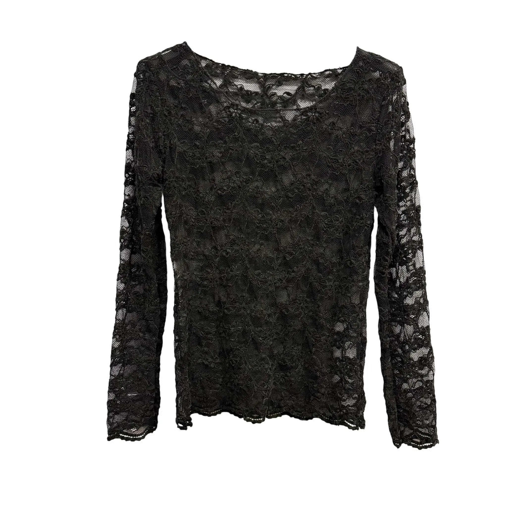 Stretchy Lace top zwart Classic Beauty & Fashion