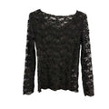 Stretchy Lace top zwart