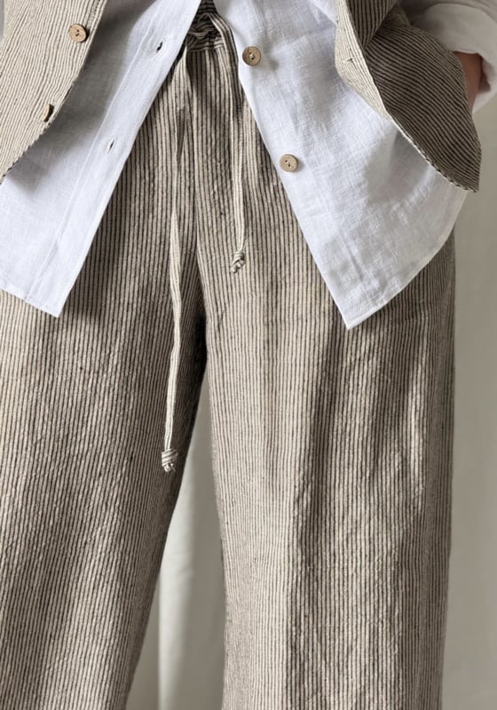 BYPIAS MALLORCA LINNEN BROEK PINSTRIPE