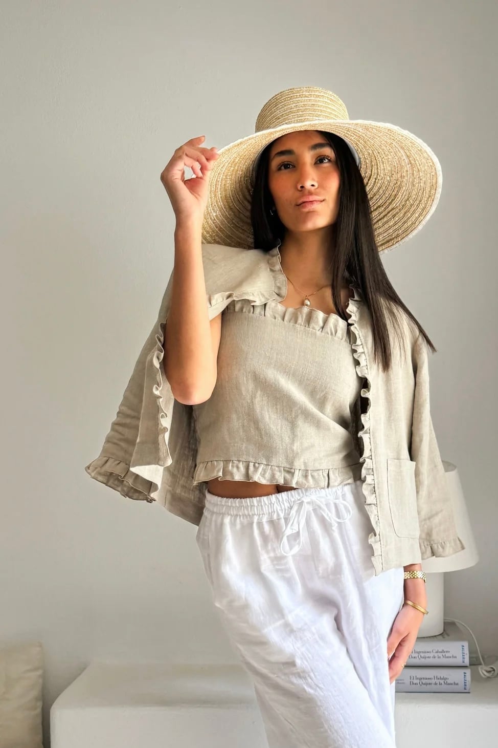 BYPIAS CARDELIA BOLERO/JACKET NATURAL